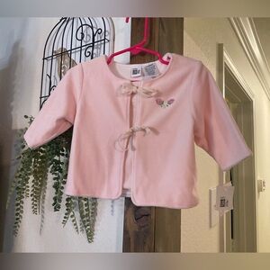 Adorable Pink Kids Cardigan with Bow Details
